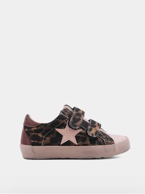 SuhShop Leopard Print Star Velcro Sneakers - SUNNY MINI
